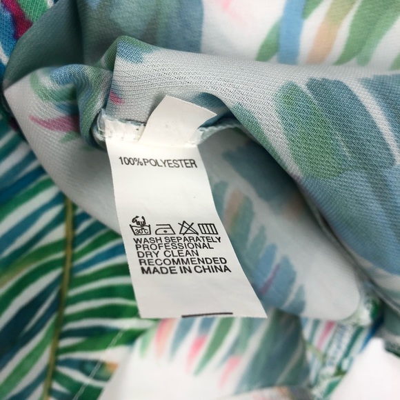 BLUE LEAF CAP SLEEVE TOP - Picture 7 of 8